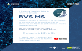 Biblioteca Virtual em Saúde do MS completa 20 anos e convida para evento comemorativo on-line