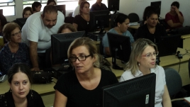 Participantes reunidos no auditório da ESP